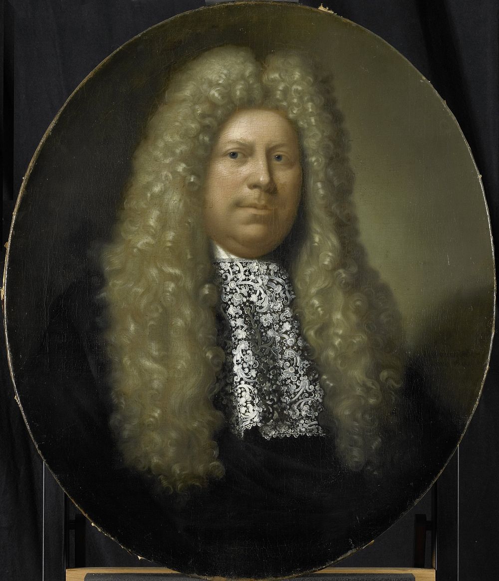 Portrait of Jacob Dane, Director of the Rotterdam Chamber of the Dutch East India Company, elected 1689 (1700) by Pieter van…