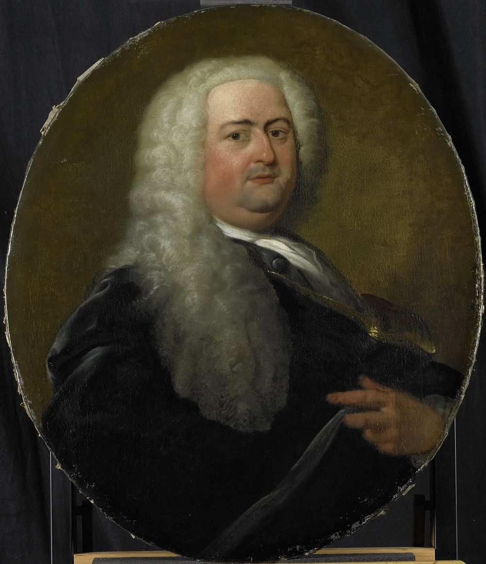 Portrait of Adriaen Paets, Director of the Rotterdam Chamber of the Dutch East India Company, elected 1734 (1734 - 1765) by…