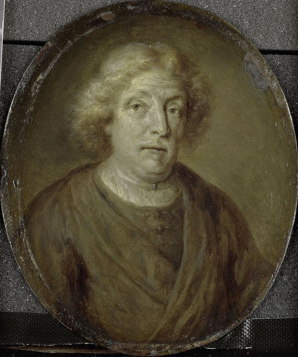 Portrait of Jacob Lescailje, Bookdealer and Poet in Amsterdam (1732 - 1771) by Jan Maurits Quinkhard