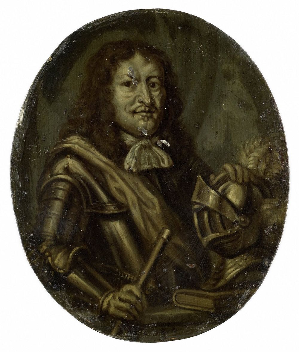 Portrait of Joan van Paffenrode, Baron of Ghussigny, Dramatic Poet (1700 - 1732) by Arnoud van Halen and Jan van Haensbergen