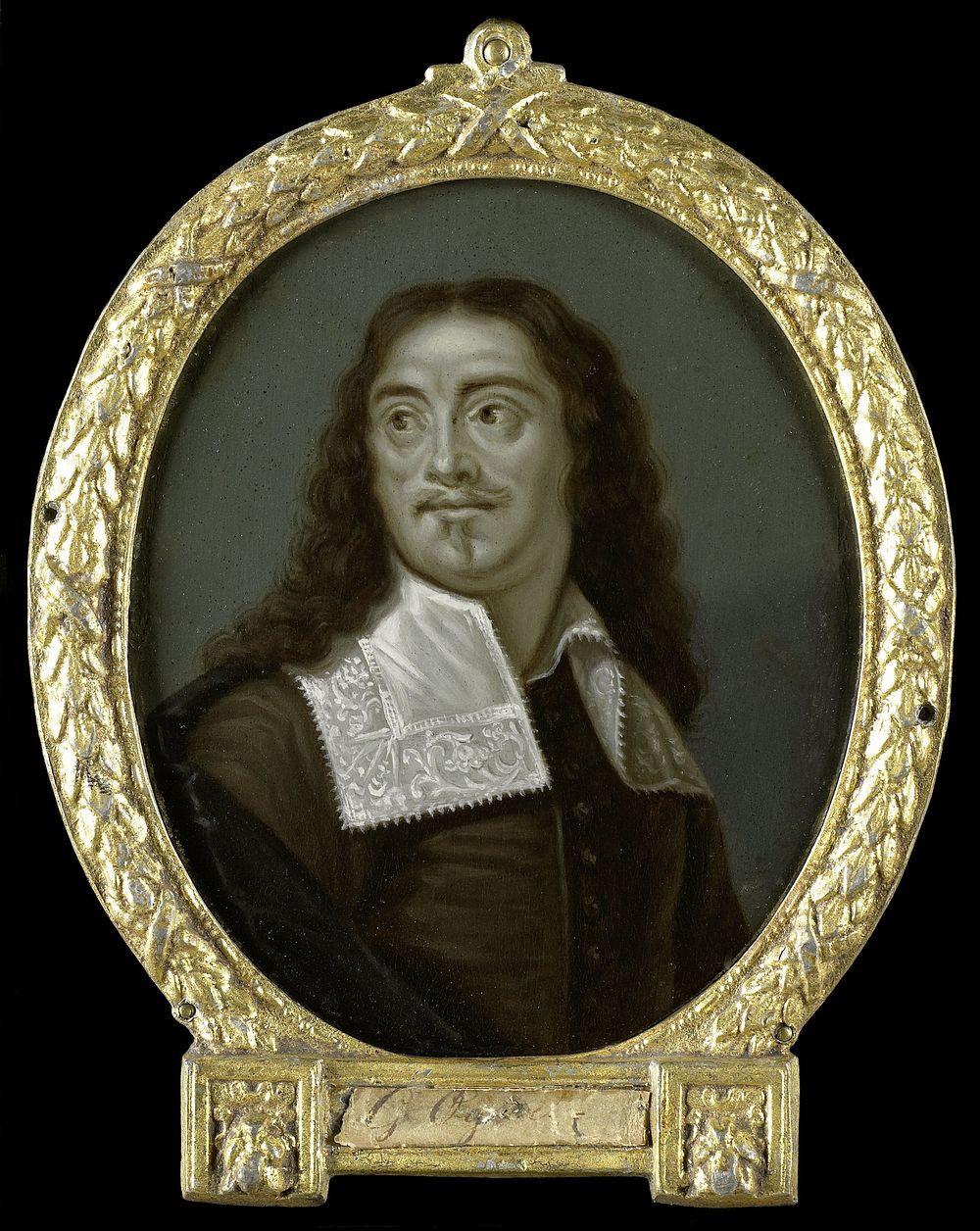 Portrait of Willem Ogier, Dramatic Poet in Antwerp (1700 - 1732) by Arnoud van Halen and Gaspar Bouttats