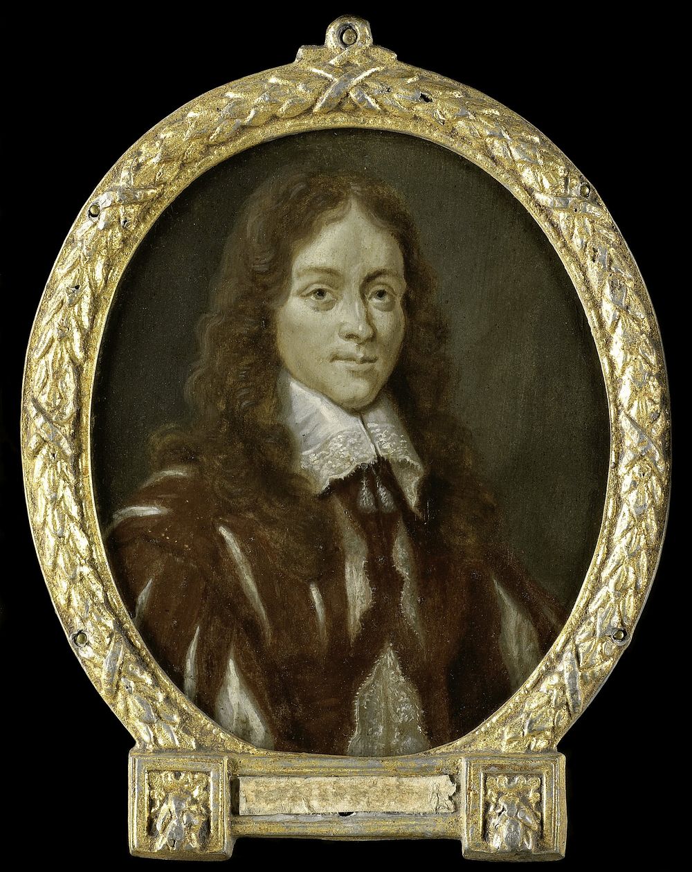 Portrait of Caspar van Kinschot, Poet (1700 - 1732) by Arnoud van Halen and Wenceslaus Hollar