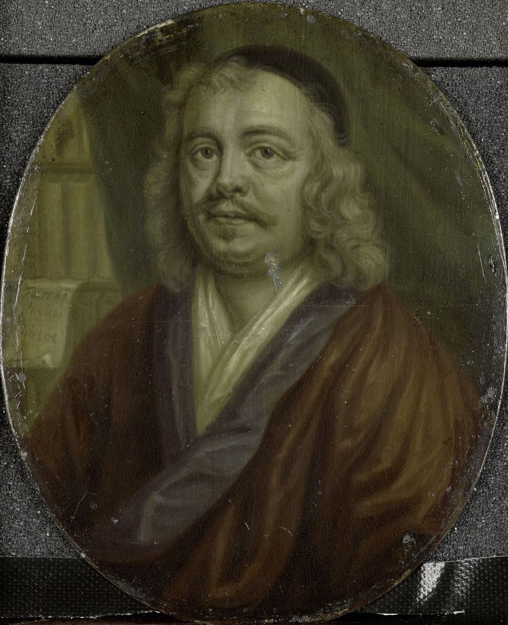 Portrait of Jacob Heiblocq, Rector of the Latin School in Amsterdam (1700 - 1732) by Arnoud van Halen and Wallerant Vaillant