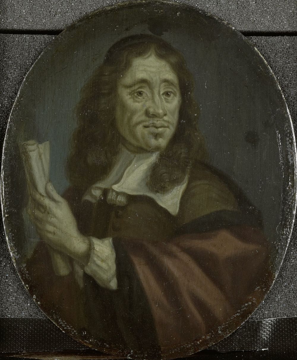 Jan Vos (1610-67), Amsterdam poet (1700 - 1732) by Arnoud van Halen and Karel du Jardin
