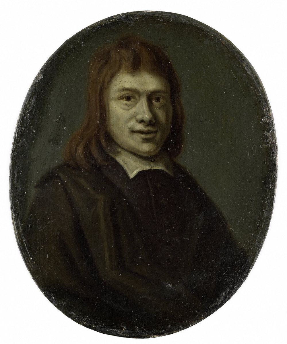 Portrait of Frans van Hoogstraten, Poet and Bookseller in Rotterdam and Dordrecht (1700 - 1732) by Arnoud van Halen