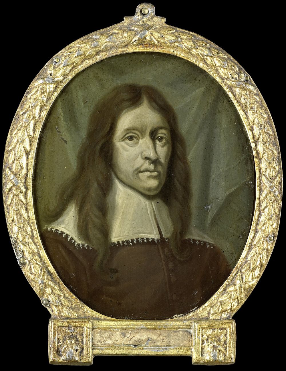 Portrait of Simon Abbes Gabbema, Historian of Friesland in Leeuwarden (1700 - 1732) by Arnoud van Halen