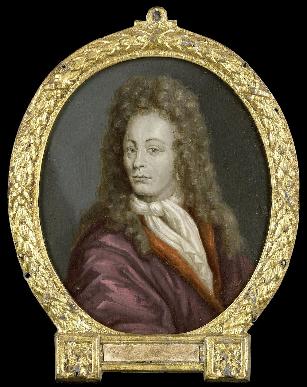 Portrait of Tobias Gutberleth, Man of Letters in Leeuwarden (1700 - 1732) by Arnoud van Halen