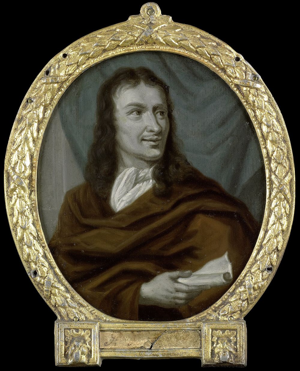 Portrait of Pieter Verhoek, Poet and Marble Painter in Amsterdam (1700 - 1732) by Arnoud van Halen