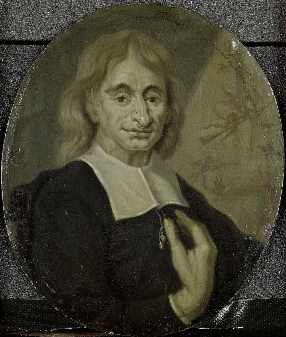 Portrait of Balthasar Bekker, Clergyman and Man of Letters in Amsterdam (1700 - 1732) by Arnoud van Halen and Pieter van…