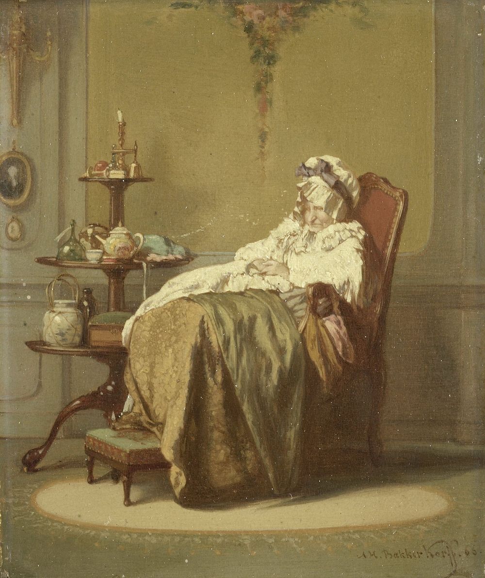 Taking a Nap (1866) by Alexander Hugo Bakker Korff