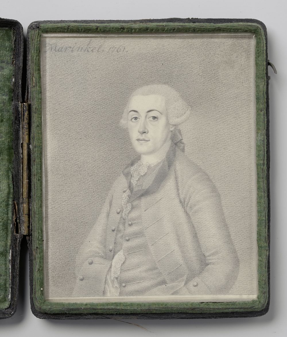 Portret van een man (1761) by Joseph Marinkel