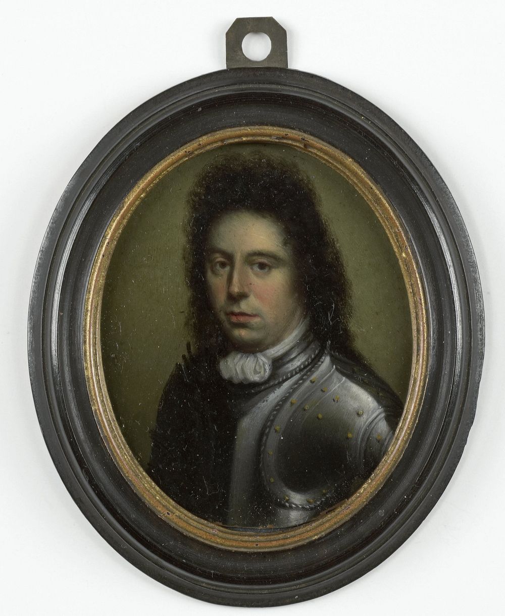 Portret van een officier (1680 - 1699) by Monogrammist PP schilder