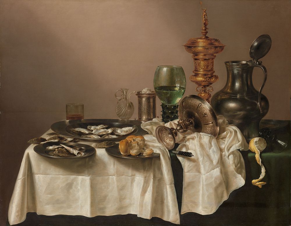 Still Life with a Gilt Cup (1635) by Willem Claesz Heda