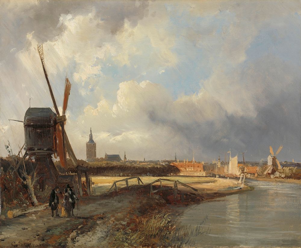 View of The Hague (c. 1850 - c. 1852) by Cornelis Springer