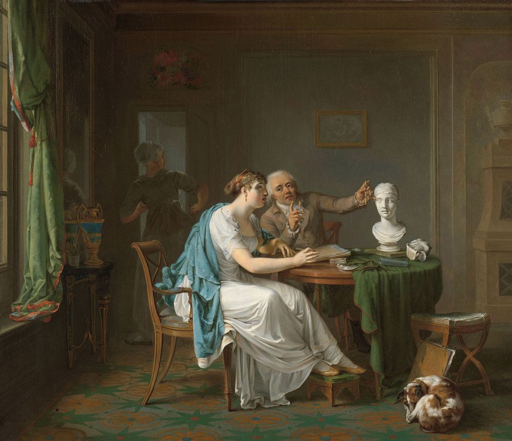The Drawing Lesson (1808) by Louis Moritz