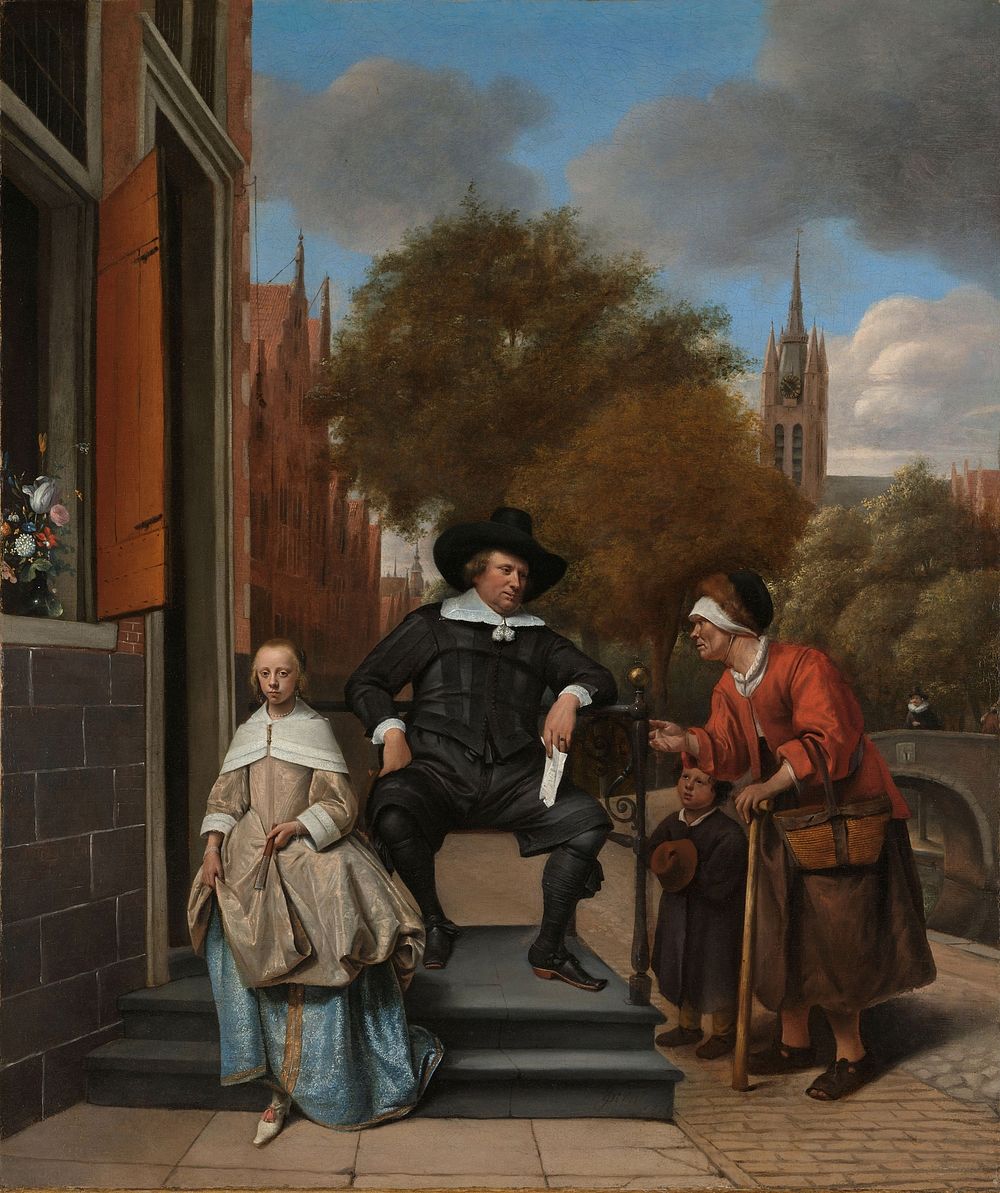 Adolf and Catharina Croeser, Known as ‘The Burgomaster of Delft and his Daughter’ (1655) by Jan Havicksz Steen