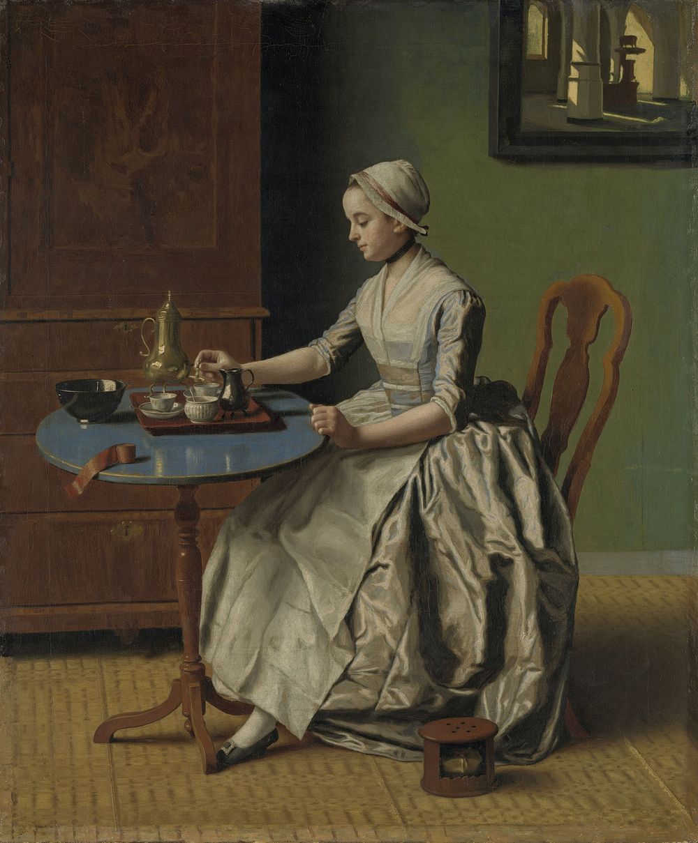 Dutch Girl at Breakfast (c. 1756) by Jean Etienne Liotard