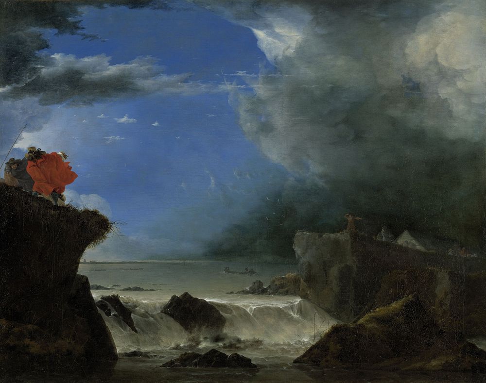 The Breach of the Saint Anthony’s Dike near Amsterdam (1651) by Jan Asselijn