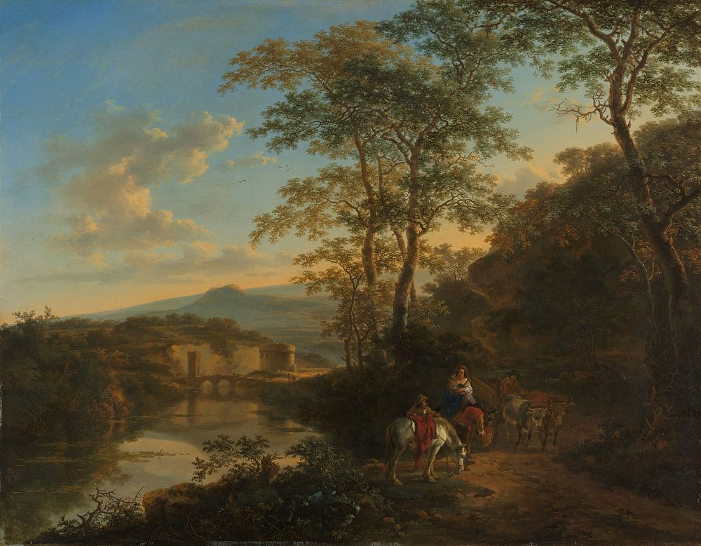 Italian Landscape with the Ponte Lucano over the Aniene River (c. 1650 - 1652) by Jan Both