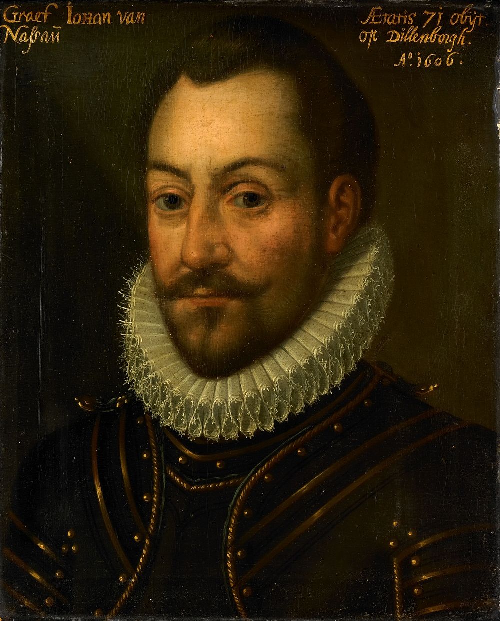 Portrait of an Unknown Count or Officer, possibly Jan the Elder (1535-1606), Count of Nassau (c. 1609 - c. 1633) by anonymous