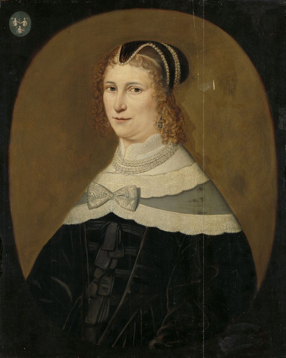 Portrait of a Woman, called Theodora de Visscher, Wife of Jacob Rijswijk (1640 - 1650) by anonymous