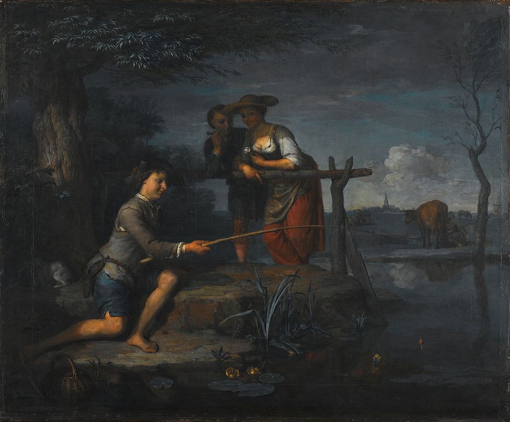 The Angler (1700 - 1738) by Carel de Moor II