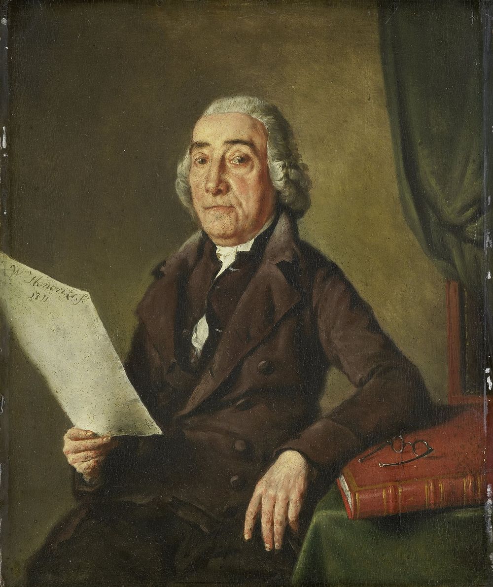 Jacob de Vos Sr (1735-1833), Amsterdam Art Collector (1811) by Wybrand Hendriks