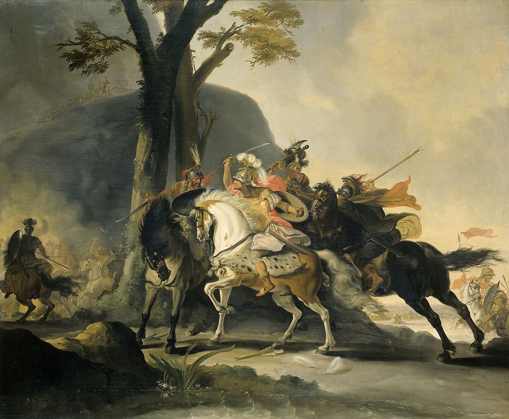 Alexander the Great at the Battle of the Granicus against the Persians (1737) by Cornelis Troost
