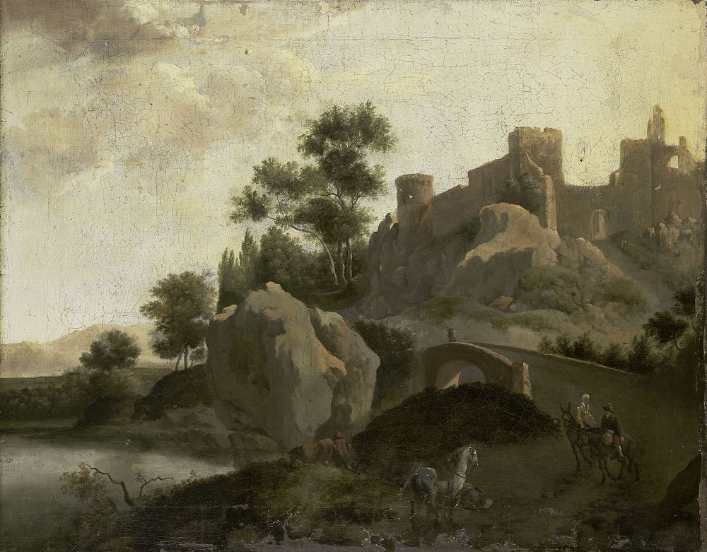Italian Landscape (1680 - 1720) by J G Schieblius