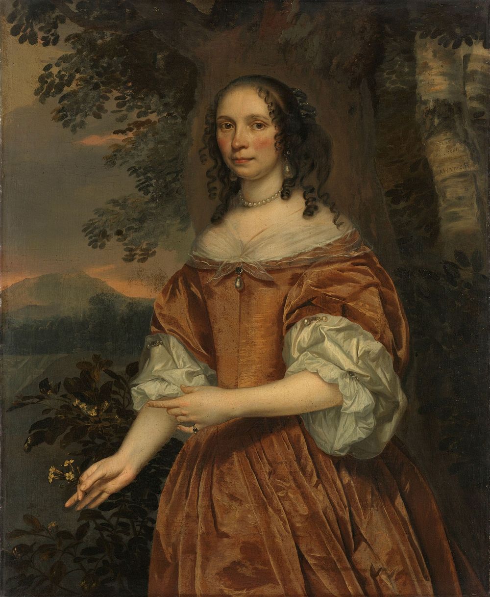 Maria de Witte Françoisdr (b 1616). Wife of Johan van Beaumont (1661) by Jan Mijtens