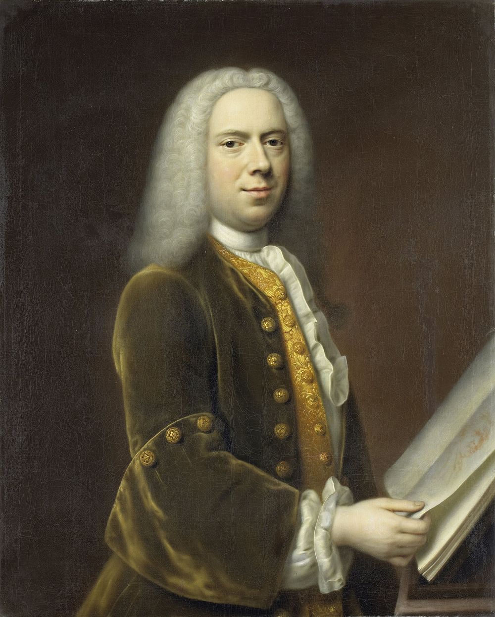 Portrait of a Man, probably Cornelis Troost (1696-1750) (1737) by Balthasar Denner