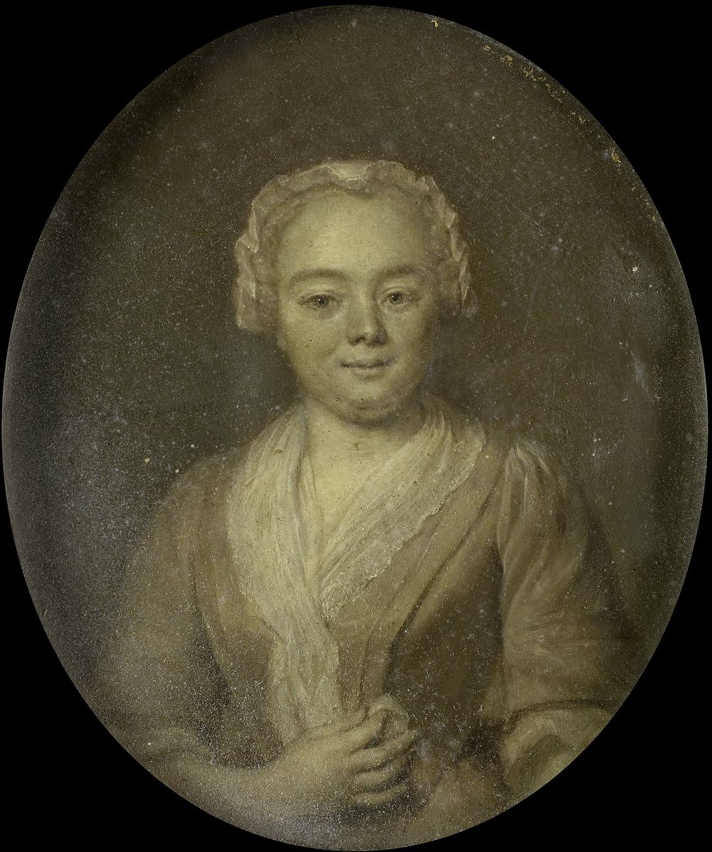Portrait of Margaretha van Leuvenigh, Wife of Bernardus de Bosch (1743) by Jan Maurits Quinkhard