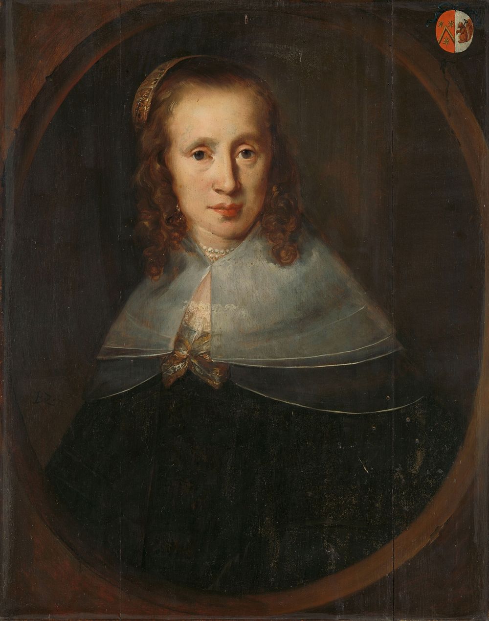 Portrait of Digna de Maets. First Wife of François Leydecker (1640 - 1654) by Bernardus Swaerdecroon
