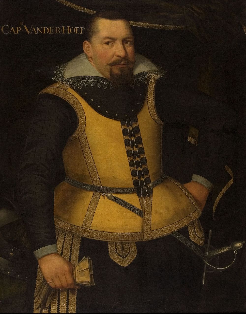 Portrait of Karel van der Hoeven (c. 1605 - c. 1615) by anonymous