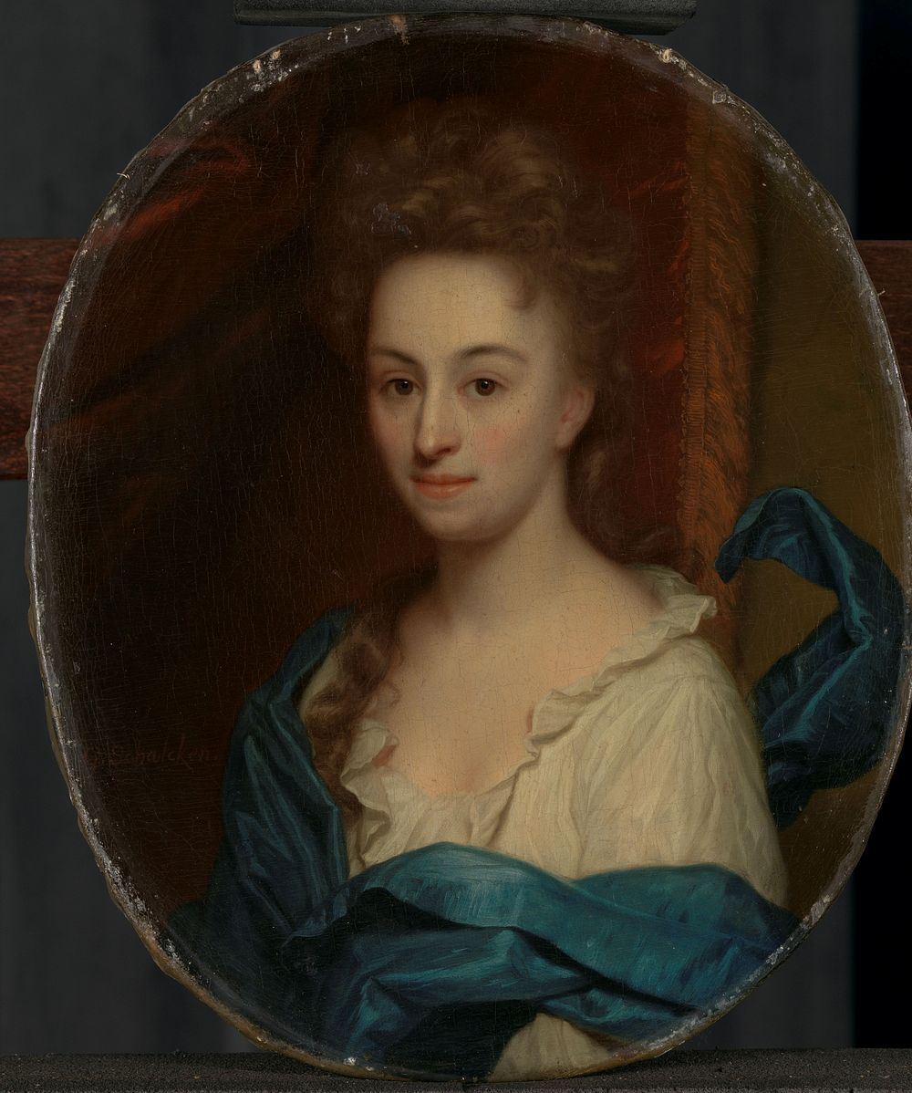 Portrait of Josina Clara van Citters (1671-1753), daughter of Josina Parduyn (1699 - 1706) by Godfried Schalcken