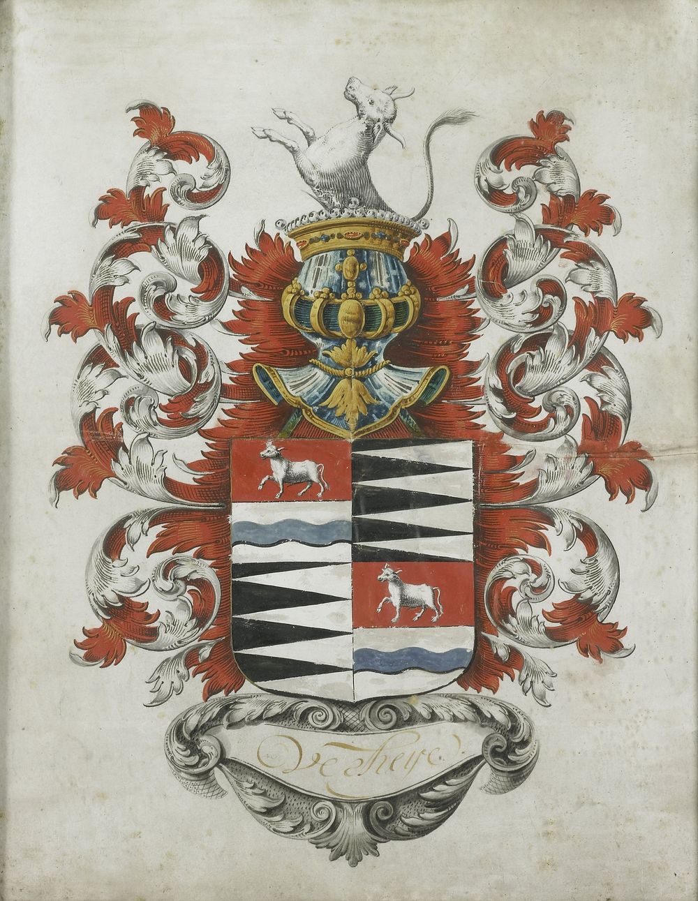 Het wapen Verheye (1750 - 1799) by anonymous
