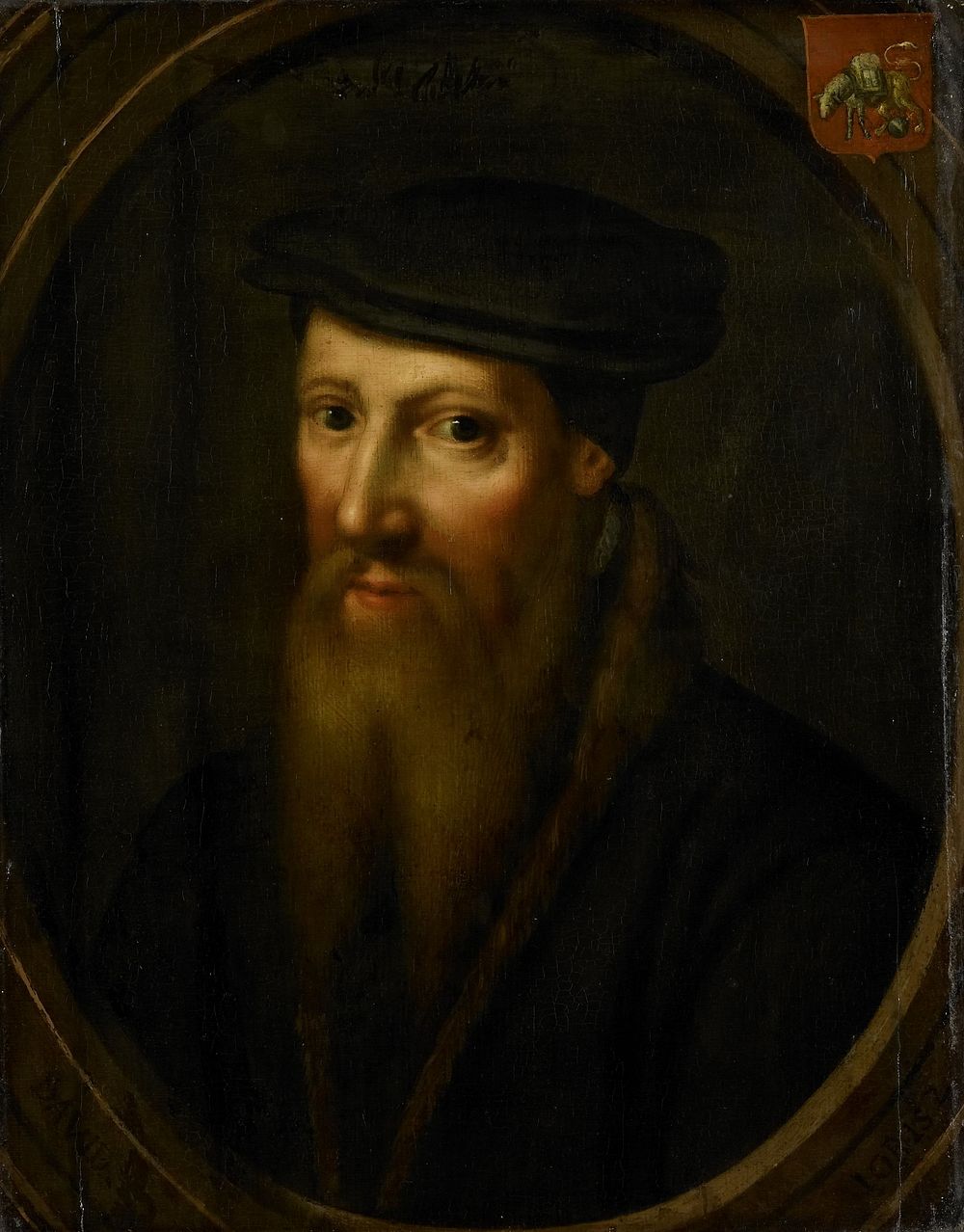 Portrait of David Jorisz, Glass Painter in Delft, Fanatic Anabaptist, after 1544 in Basel (1600 - 1649) by anonymous