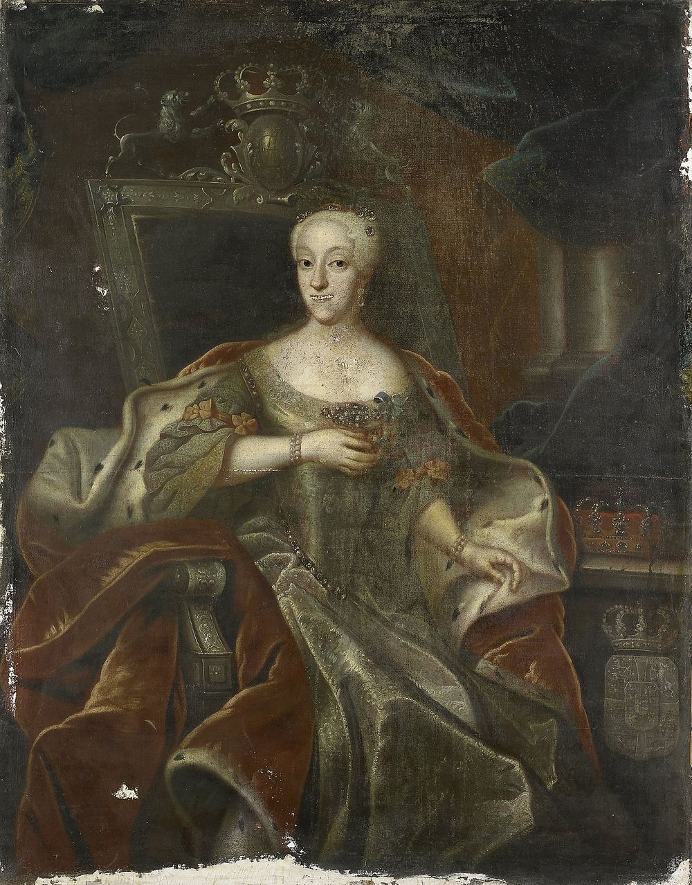 Portrait of Princess Charlotte Amalie, Daughter of Frederick IV, King of Denmark (1755 - 1765) by anonymous