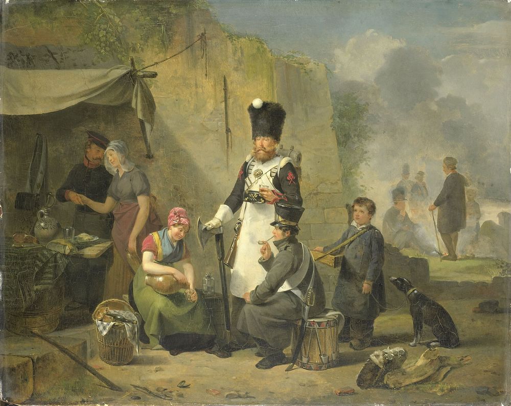 The Camp Follower (1825 - 1827) by Anthonie Constantijn Govaerts