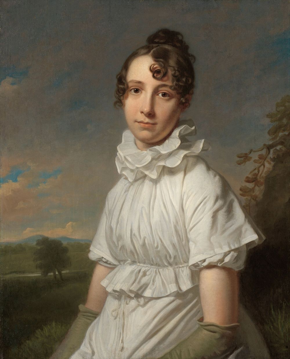 Portrait of Emma Jane Hodges (c. 1810) by Charles Howard Hodges