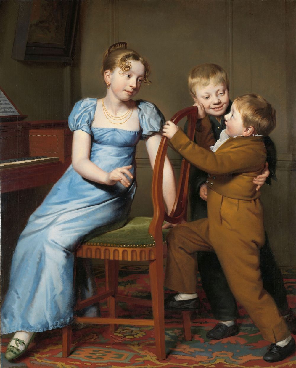 Piano Practice Interrupted (1813) by Willem Bartel van der Kooi