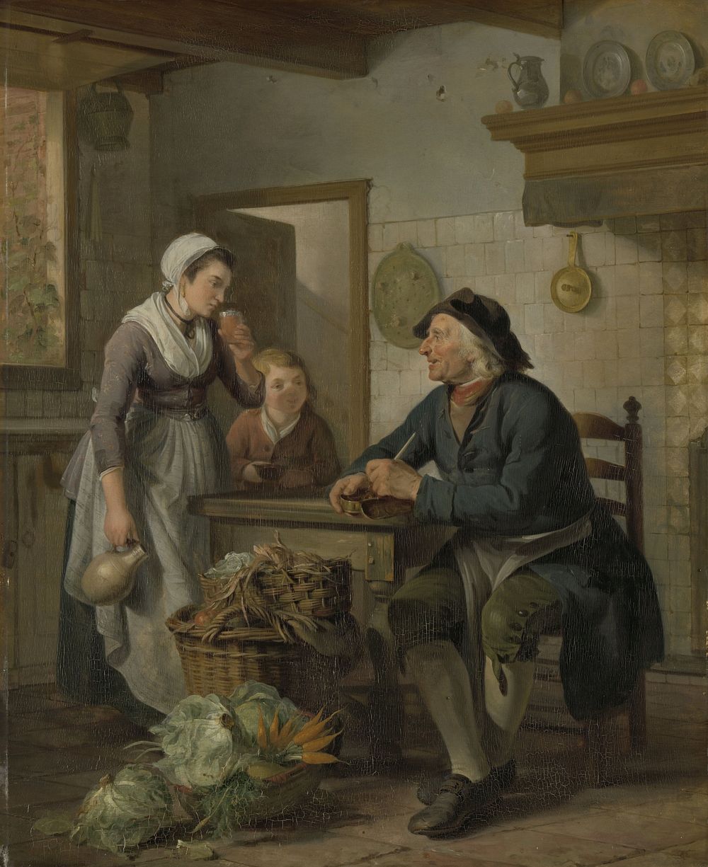 Morning Visit (1796) by Adriaan de Lelie