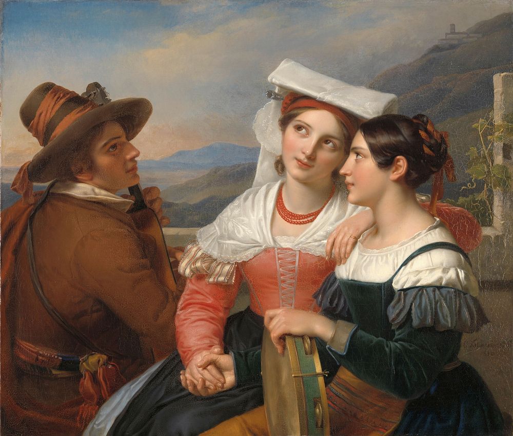 Of One Heart (1830) by Cornelis Kruseman