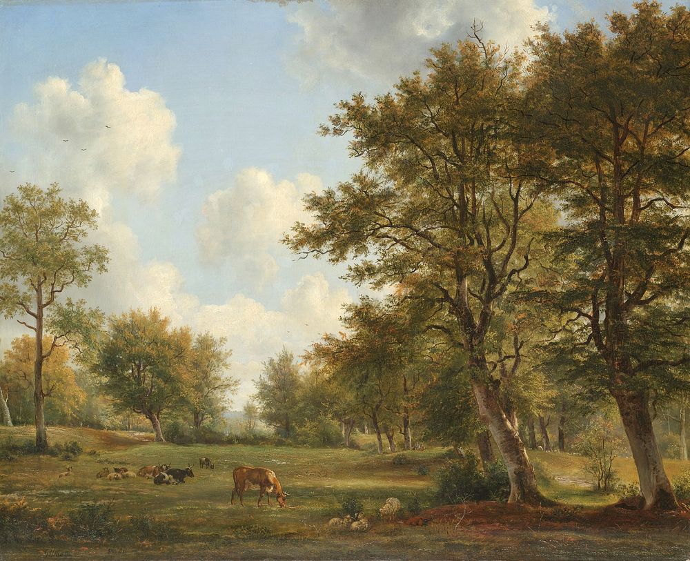 Landscape near Hilversum (1820 - 1839) by George Jacobus Johannes van Os and Pieter Gerardus van Os