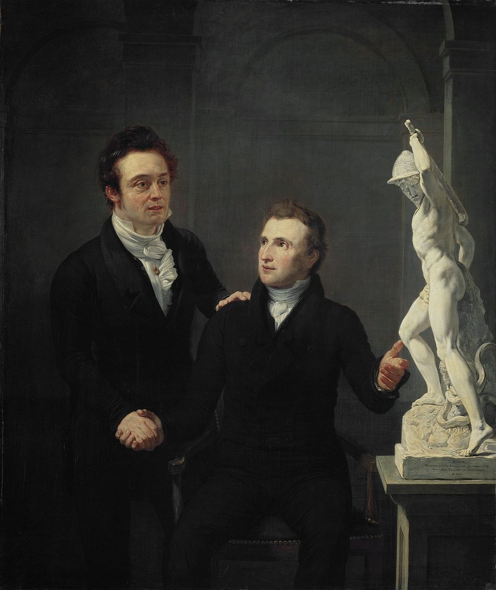 Louis Royer, Sculptor, and Albertus Bernardus Roothaan, Stockbroker, Friend of the Arts, and Patron of the Sciences (1825)…