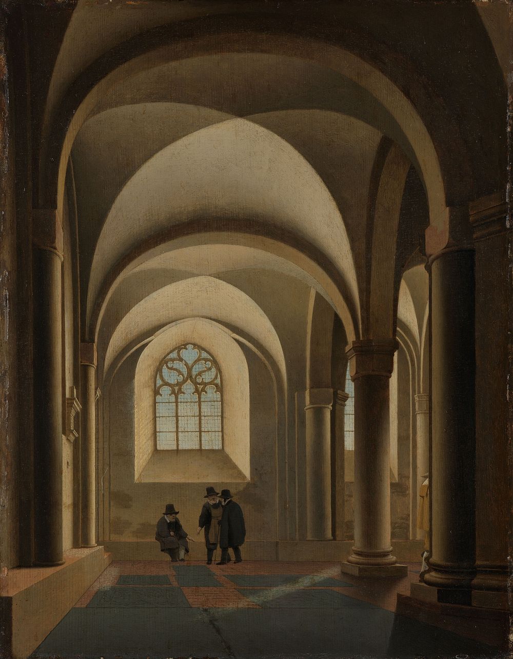 The Westernmost Bays of the South Aisle of the Mariakerk in Utrecht (c. 1640 - c. 1645) by Pieter Jansz Saenredam