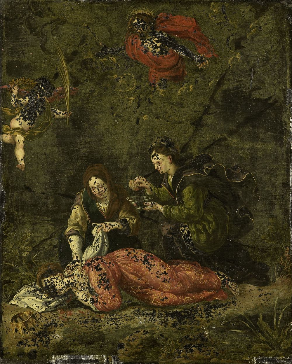Death of St Cecilia (c. 1600) by anonymous and Hieronymus Wierix