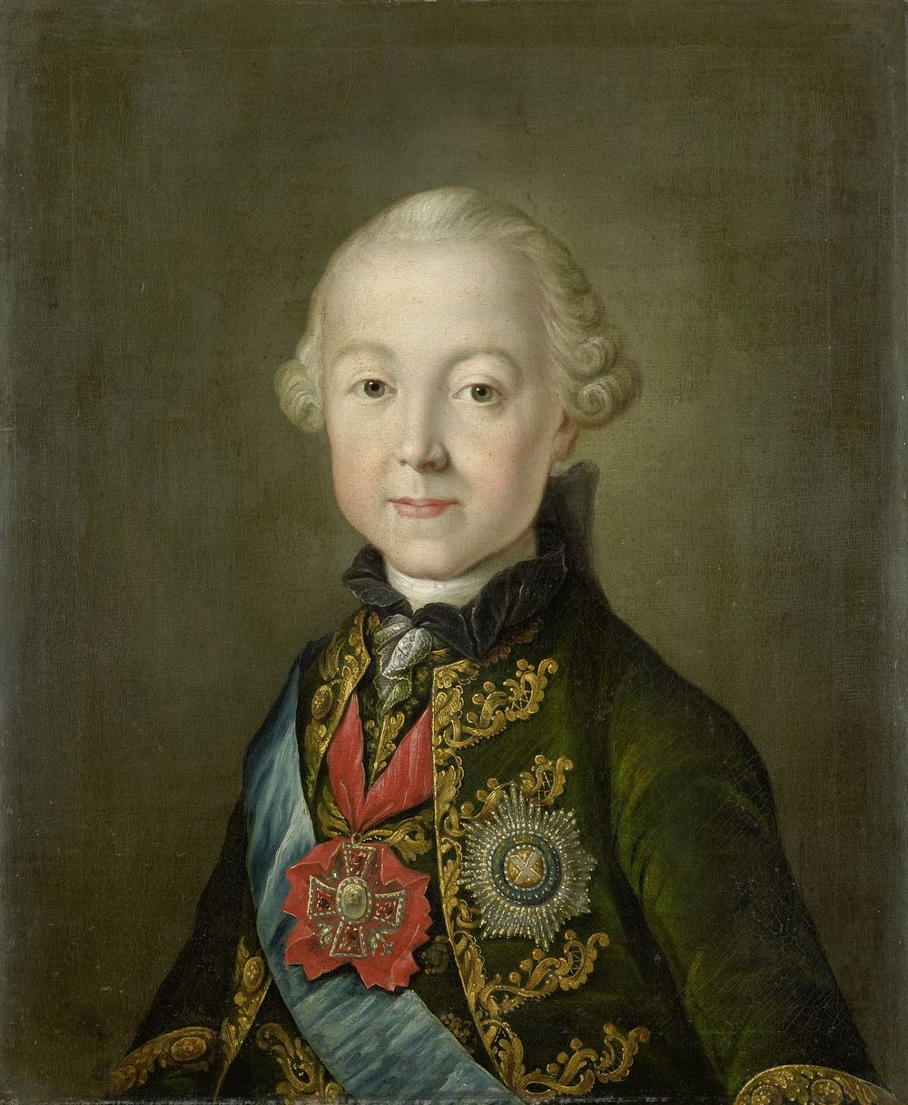 Portrait of Paul I, Emperor of Russia, at a young age (c. 1765) by anonymous