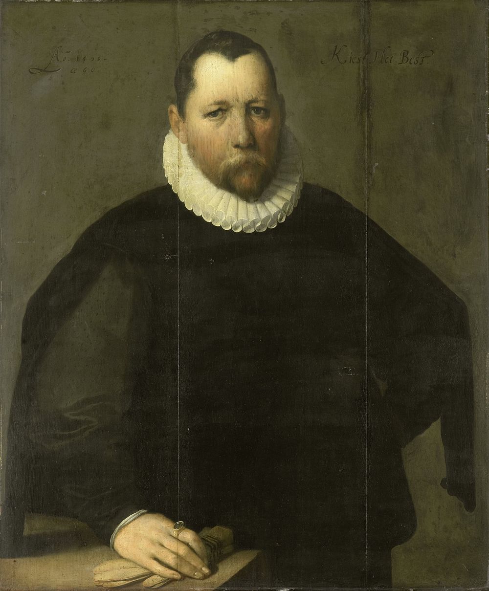 Pieter Jansz Kies (c 1536-97). Burgomaster of Haarlem (1596) by Cornelis Cornelisz van Haarlem