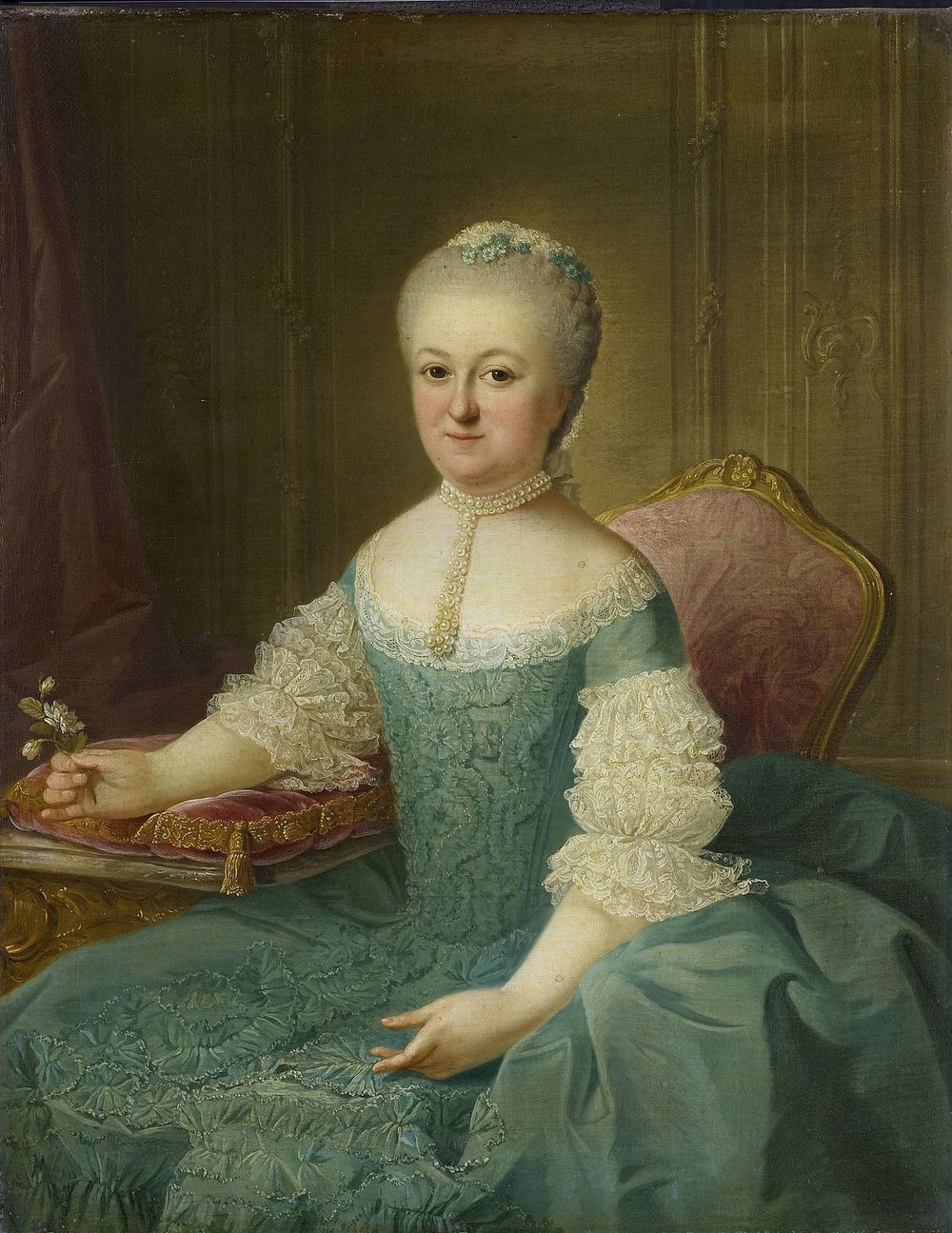 Portrait of a Lady from the van de Poll Family, possibly Anna Maria Dedel, Wife of Jan van de Poll (1762) by Guillaume de…